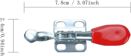 Miniatura 4 de 4PCS Palanca Abrazadera 201A Herramienta de Mano 60 lbs / 27kg Capacidad de Sostención Antideslizante Horizontal Herramienta de Liberación Rápida