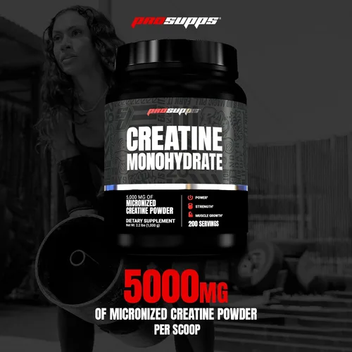 Miniatura 2 de ProSupps Monohidrato de creatina en polvo para hombres y mujeres, sin sabor, 5000 mg de creatina micronizada, suplemento de entrenamiento