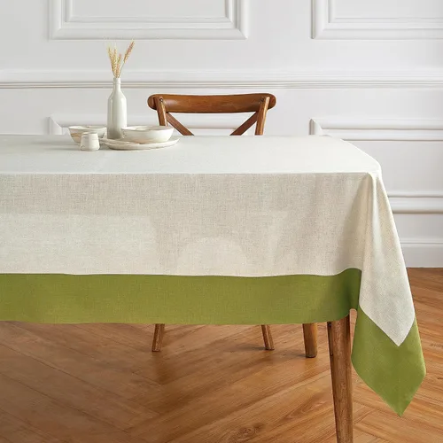 Solino Home Mantel de lino de 60 x 108 pulgadas, 100% lino puro, aguacate y mantel natural para cocina, comedor, cena, interior, exterior, fiesta,