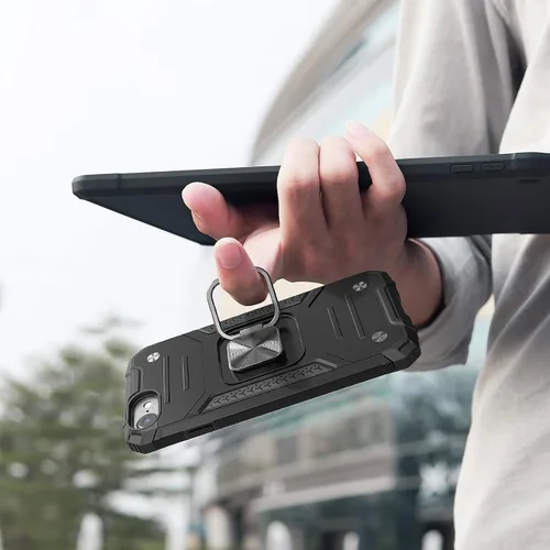 Miniatura 8 de Funda para iPhone SE 2020 con protector de pantalla, a prueba de golpes, con soporte de automóvil, ligera, funda protectora para iPhone 6/6s/7/8/SE