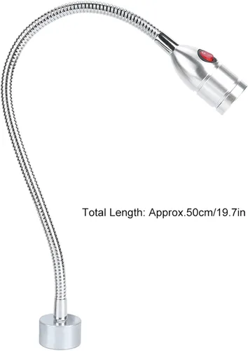 Miniatura 3 de CHICIRIS Luz LED para máquina de coser, lámpara de escritorio flexible de 3 W con base magnética, luz de trabajo ocular multiusos para manualidades