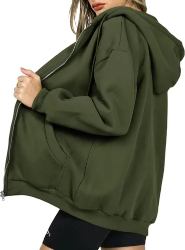 Miniatura 8 de PRETTYGARDEN Sudaderas con capucha Y2K con cremallera y bolsillos para mujer