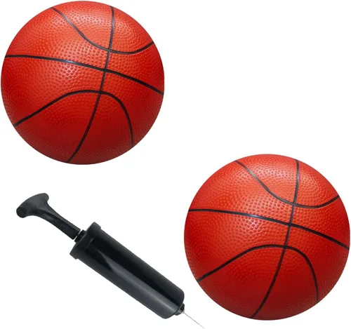 Pelotas deportivas con bomba de mano para niños y niños pequeños (paquete de 2) juego de pelotas deportivas de goma de 6 pulgadas de diámetro,