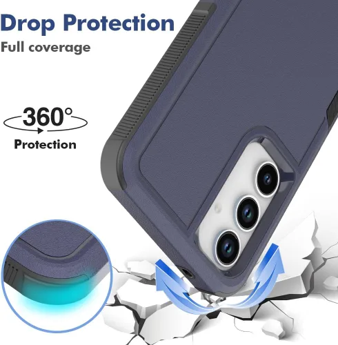Miniatura 260 de Jeylly Compatible con Samsung Galaxy A22 5G Funda, Funda Samsung A22 5G con 2pcs protectores de pantalla de vidrio templado