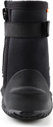 Miniatura 6 de Botas de buceo de neopreno con cremallera de alta calidad de 0.118 in y 0.197 in con suela antideslizante para deportes acuáticos, buceo, esnórquel