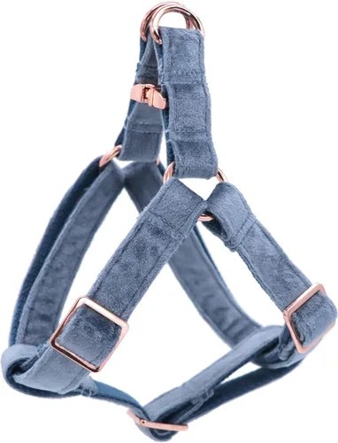 Miniatura 7 de ARING PET Arnés halter para perro, arnés de terciopelo para perro, arnés halter para perro sin tirones, arnés ajustable resistente para perros Verde
