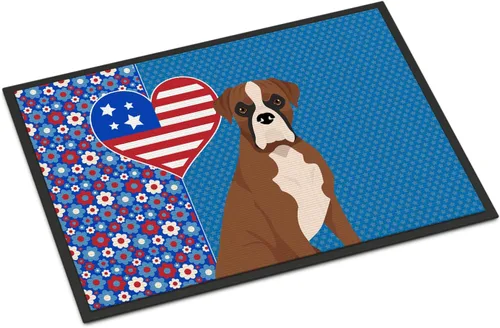 Miniatura 54 de Caroline's Treasures WDK5119JMAT Airedale Terrier USA - Tapete para interiores o exteriores, 24 x 36 pulgadas, tapete para puerta delantera