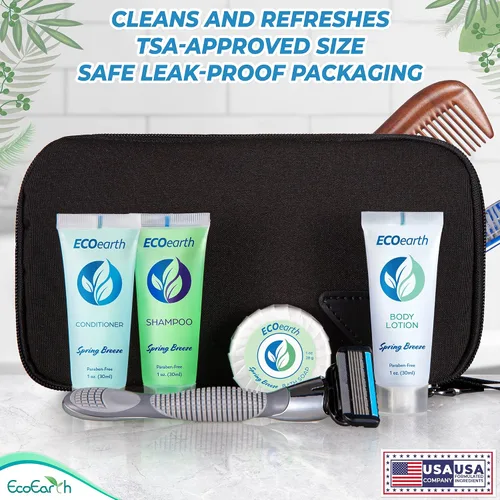 Miniatura 5 de EcoEarth - Acondicionador de tamaño de viaje - 1 fl oz, 100 PK, Spring Breeze - Deleite a sus huéspedes con un acondicionador de hotel revitalizante