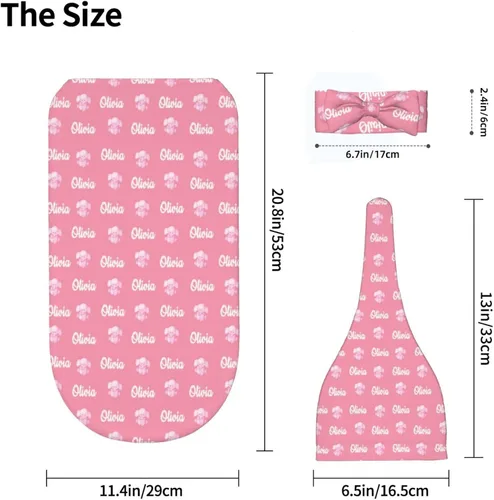 Miniatura 4 de Manta personalizada para bebé con capucha para niña y niño con nombre Mantas personalizadas para bebés para niñas y niños con nombre Artículos