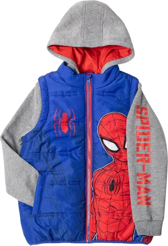 Miniatura 3 de Marvel Spider-Man - Chaleco con cremallera 2fer para niños pequeños y grandes