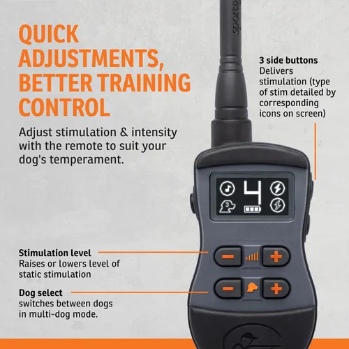 Miniatura 4 de SportDOG SportTrainer - Entrenador remoto - Control fiable fuera de la correa - Pantalla OLED - Collar de entrenamiento impermeable para perros