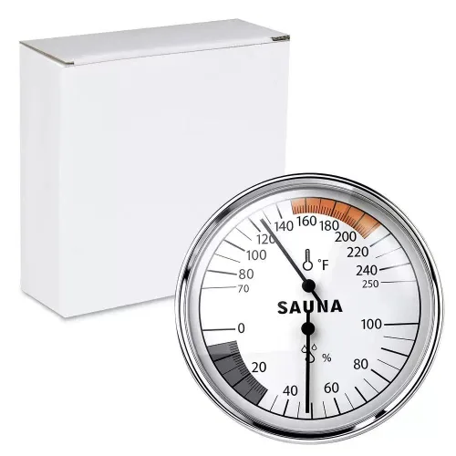 Andelov - Termómetro e higrómetro de sauna – Rango de temperatura 70-250 °F, rango de humedad 0-100% para salas de vapor infrarrojos/de vapor,