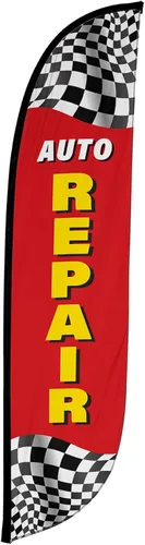 Miniatura 12 de LookOurWay Bandera de plumas, bandera publicitaria de 12 pies de alto para promoción de negocios y eventos, solo bandera, detalles automáticos