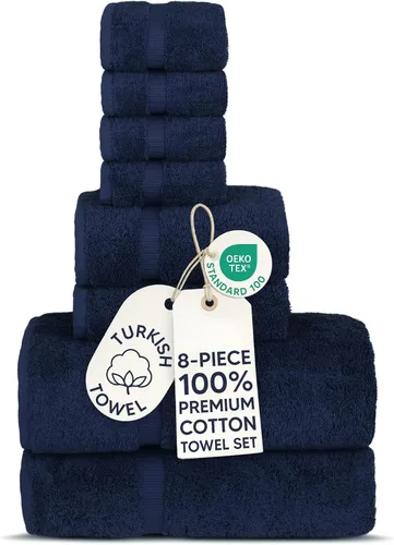 Miniatura 51 de Chakir Turkish Linens - Toallas turcas de 100% algodón, suaves y absorbentes (4 paños, color gris)