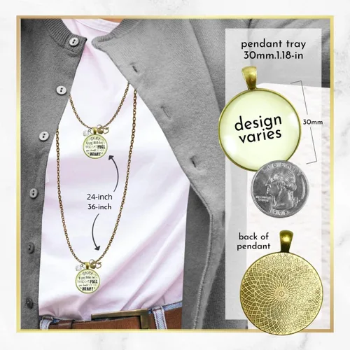 Miniatura 7 de Gutsy Goodness Collares para profesores, estilo bohemio, chic, regalo de agradecimiento de parte de los estudiantes, cadena de 24 o 36 pulgadas