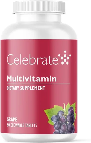 Celebrate Vitamins Bariatric Multivitamínico masticable, sin hierro, suplemento de gastrectomía postgástrica y gastrectomía en manga para hombres y