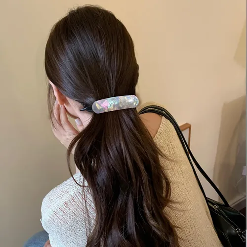 Miniatura 2 de Mistofu Pinza de plátano para mujer, 4 piezas, pinza curvada francesa, antideslizante, agarre fuerte, agarre cómodo, pasadores para cabello grueso