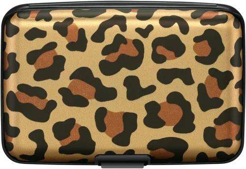 Miniatura 46 de ELFISH Mini cartera de aluminio RFID para tarjetas de crédito, funda de identificación de metal para hombres y mujeres, Happy Flower, Cartera Rfid