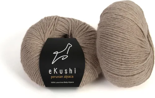 Miniatura 110 de 100% Hilo de Alpaca para Bebé para Tejer y Ganchillo - Juego de 3 Madejas de Hilo Premium DK - Ligero, Hipoalergénico y Térmico Hecho en Perú - N010