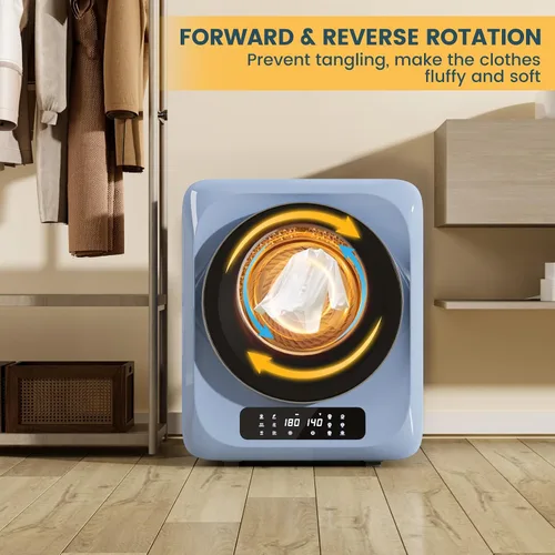 Miniatura 5 de Zynkez Secadora de ropa portátil de 12 libras, secadora de ropa compacta de 850 W con secadora de botas, 6 modos de secado, secadora eléctrica