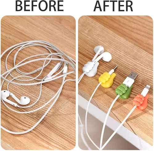Miniatura 2 de CERETIA 18 ganchos de silicona autoadhesivos para el pulgar, ganchos de pared multifuncionales para clip de cable, soporte para llaves, ganchos