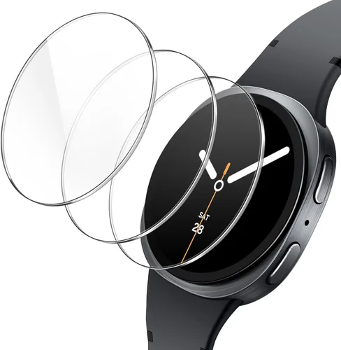 Miniatura 8 de JETech Protector de pantalla para Samsung Galaxy Watch 7/6 de 1.732 in (protector de pantalla de solo 1.606 in), vidrio templado antiarañazos