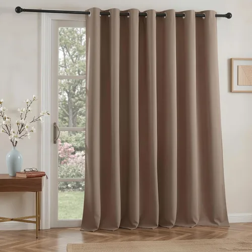 Miniatura 18 de RYB HOME - Cortinas opacas para patio - Cortinas con ojales sólidos, paneles de ventana grandes, eficiencia energética, cortinas de privacidad