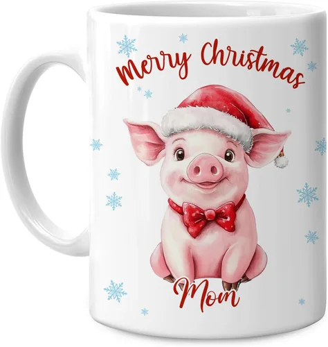 Miniatura 42 de Hyturtle Regalos personalizados para amantes de los osos – Taza de café de cerámica con nombre personalizado de oso con sombrero de Papá Noel