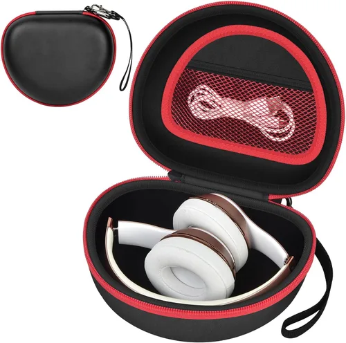 Funda para auriculares compatible con Mpow 059, Beats Studio3, Beats Solo3, Solo2, Picun P26, para Elecder i39 y más, auriculares inalámbricos Negro
