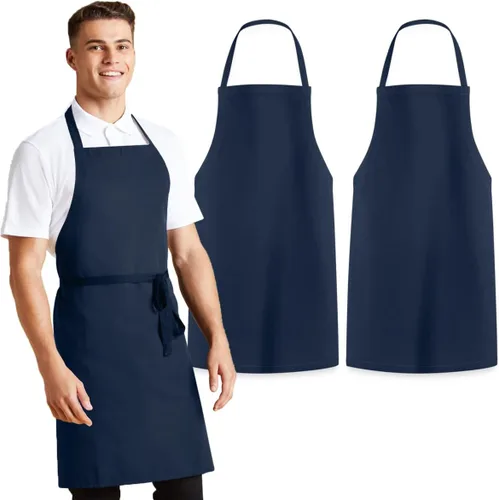 Miniatura 10 de Avalon Kitchen Aprons for Men - 100% Polyester Chef Apron Women with Extra Long Ties - Cooking Aprons for Women & Mens Apron