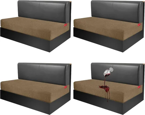Miniatura 100 de Fundas de cojín impermeables para sofá, funda elástica lavable con diseño elástico antideslizante, protector de muebles para mascotas y niños