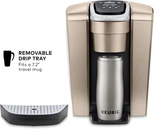 Miniatura 7 de Keurig K-Elite - Cafetera de cápsulas K-Cup de una sola porción, con control de fuerza y temperatura, capacidad de café helado, tamaño de Oro