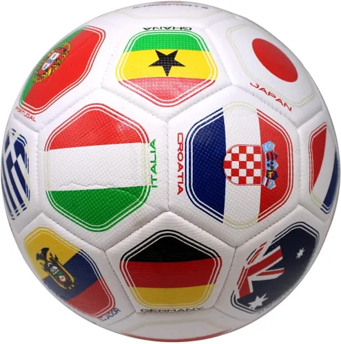 Miniatura 4 de Balón de fútbol al aire libre con bandera mundial 2026 para entrenamiento de bandera mundial, tamaño 5 (grado S)