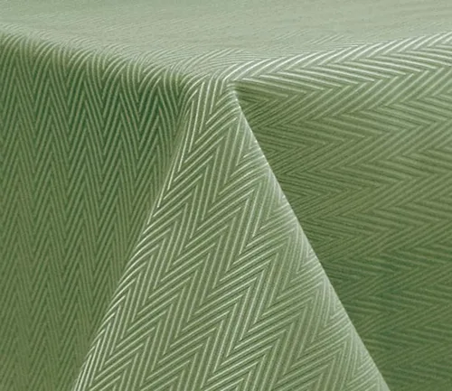 Miniatura 7 de Tektrum Mantel cuadrado con textura de jacquard de espiga de 70 x 70 pulgadas, impermeable, a prueba de derrames, resistente a las manchas, sin