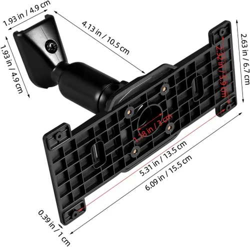 Miniatura 2 de Kit de soporte de espejo retrovisor y placa trasera para espejo retrovisor estable de coche, montaje de leva de tablero compatible con la mayoría