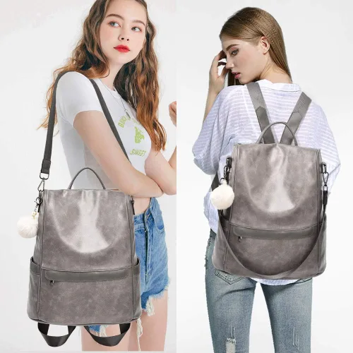 Miniatura 7 de CHERUTY Women Backpack Purse PU Leather Anti-theft Casual Shoulder Bag Fashion Ladies Satchel Bags