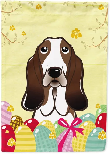 Miniatura 32 de Caroline's Treasures BB1920CHF - Bandera de caza de huevos de Pascua con diseño de bulldog francés, para casa, gran porche, para colgar en la pared