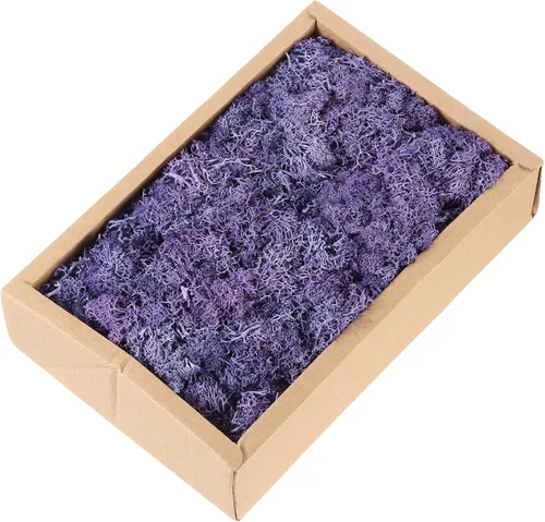 Miniatura 8 de MECCANIXITY Musgo de reno preservado de 7.8 onzas, musgo artificial decorativo negro para plantas en maceta, manualidades de interiores, centros