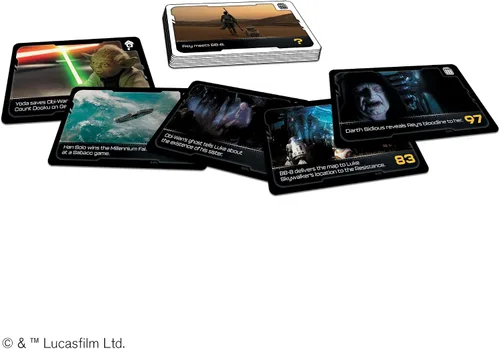 Miniatura 5 de Timeline Twist Star Wars Edition - ¡Organiza escenas icónicas de películas! Juego de trivia cooperativo, divertido juego familiar para niños
