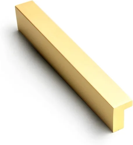 Goo-Ki - Tiradores de gabinete de 12 piezas – Tiradores de cajón de latón cepillado claro de 3 pulgadas (76mm) con centros de agujeros – Tiradores