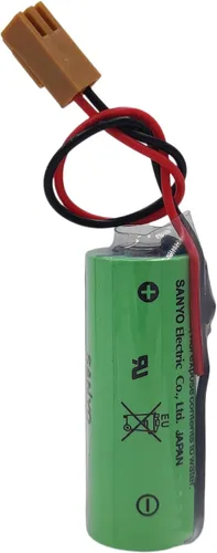 Miniatura 3 de (15 unidades) 3V 2500mAh CR17450SE-R PLC Batería de litio con enchufe para FANUC A98L-0031-0012 Sistema CNC no recargable