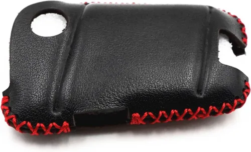 Miniatura 5 de Funda de cuero con 4 botones para llavero inteligente Volkswagen Tiguan Atlas Jetta Passat Golf Alltrack 2018-2022 (negro), Negro