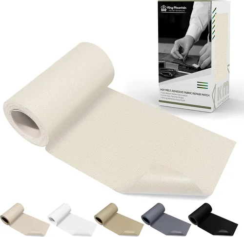 Miniatura 14 de KING MOUNTAIN Parche de lona para planchar, 3"×60", parche de reparación de tela de algodón 100% impermeable, utilizado para varios sofás, tiendas