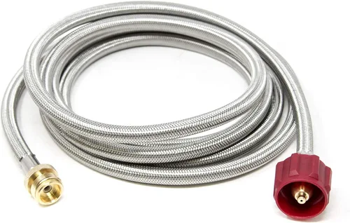 Miniatura 6 de Gas One 50143 Adaptador de manguera de propano de 4 pies, manguera convertidora de 1 lb a 20 lb