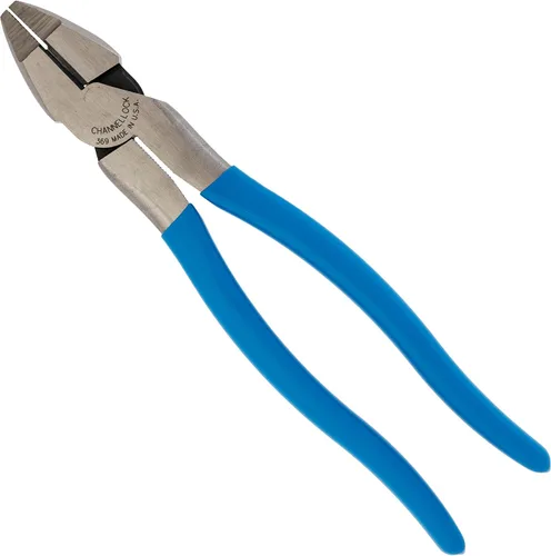 Miniatura 5 de Channellock E348CB Serie E - Alicates combinados de 8 pulgadas con junta XLT y empuñaduras Code Blue