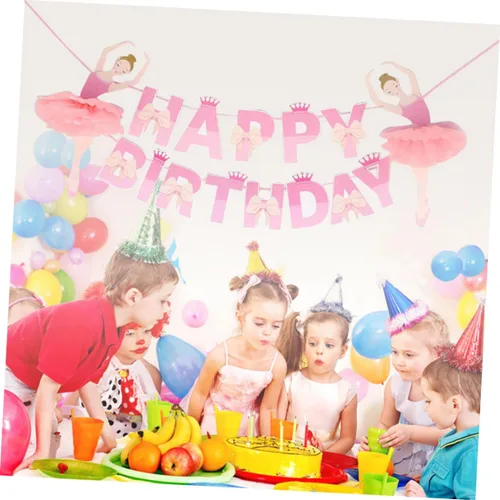 Miniatura 5 de Vaguelly Pancartas de feliz cumpleaños para decoración de boda, decoración de fiesta, guirnalda de banderines para cumpleaños, tira de la bandera