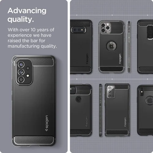 Miniatura 5 de Spigen Funda para Galaxy A53 5G, blindaje resistente [protección de grado militar] - negro mate