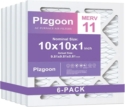 Miniatura 14 de Filtros de Aire 10x10x1 MERV 8 MPR 600 Paquete de 4 Filtros Plisados para Hogar HVAC AC Calefacción Filtros de Aire Acondicionado para Casa Oficina