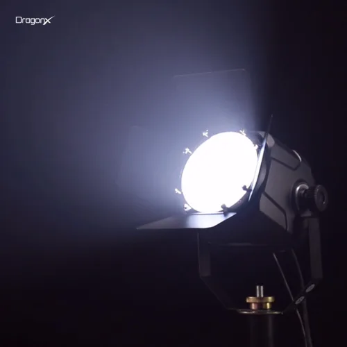 Miniatura 5 de Avalon COB - Foco LED de 100 W Luz blanca fría de 5600 K con puertas de granero Elipsoidal DMX profesional para conciertos, bandas, fotografía