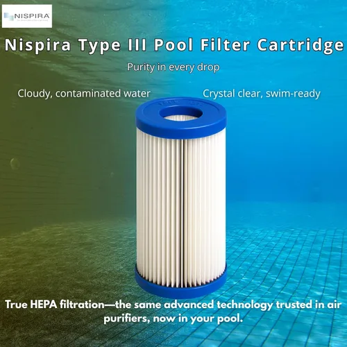 Miniatura 5 de Nispira Filtro de piscina de repuesto para bomba de filtro de piscina Bestway Flowclear tipo III 58012E 1000-1500 galones Paquete de 2